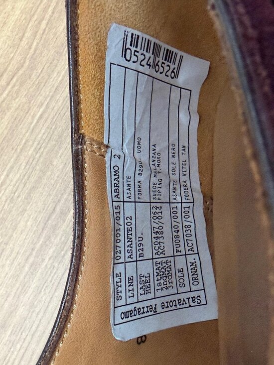 Salvatore Ferragamo B29U Asante02 made in Italy main image 4